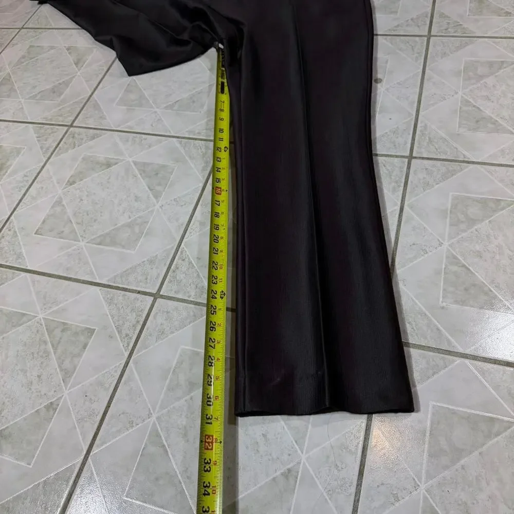 Black‎ straight leg trousers with